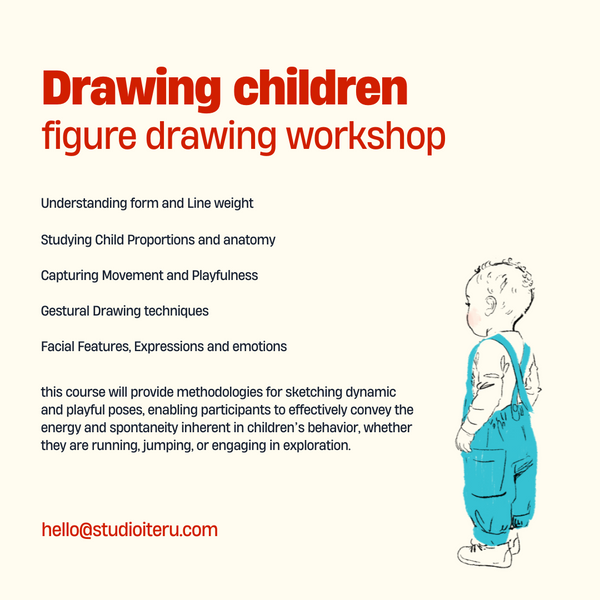 Drawing children (figure drawing workshop)